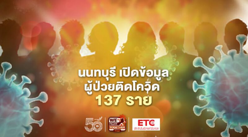 อัพเดท "นนทบุรี" เปิดข้อมูลผู้ป่วยติดโควิดเพิ่ม 137 ราย เช็กที่นี่! อัพเดท "นนทบุรี" เปิดข้อมูลผู้ป่วยติดโควิดเพิ่ม 137 ราย เช็กที่นี่!