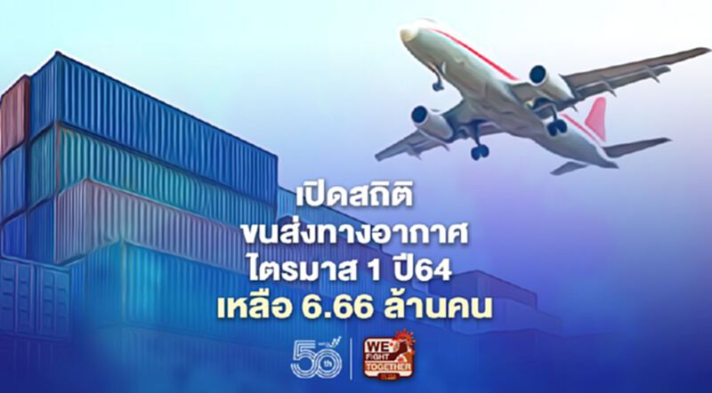 ลดฮวบ กพท.เปิดสถิติขนส่งทางอากาศไตรมาส 1 ปี64 เหลือ 6.66 ล้านคน ลดฮวบ กพท.เปิดสถิติขนส่งทางอากาศไตรมาส 1 ปี64 เหลือ 6.66 ล้านคน