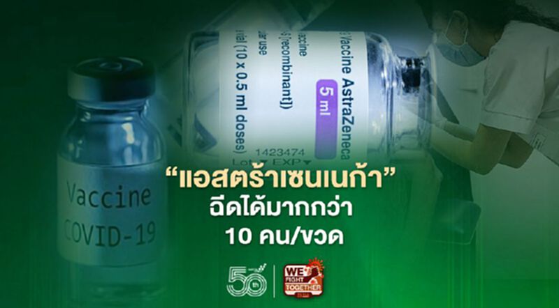 ฉีดวัคซีนโควิด AstraZeneca มากกว่า 10 คน/ขวด ทำได้-เกิดประโยชน์-ประสิทธิภาพไม่ลดลง ฉีดวัคซีนโควิด AstraZeneca มากกว่า 10 คน/ขวด ทำได้-เกิดประโยชน์-ประสิทธิภาพไม่ลดลง