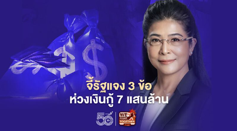 “หญิงหน่อย”จี้รัฐแจง 3 ข้อ ห่วงเงินกู้ 7 แสนล้านฟื้นศก.-แก้โควิดไม่ได้ “หญิงหน่อย”จี้รัฐแจง 3 ข้อ ห่วงเงินกู้ 7 แสนล้านฟื้นศก.-แก้โควิดไม่ได้