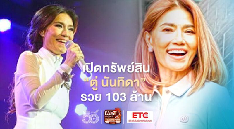 ป.ป.ช.เปิดทรัพย์สิน “นันทิดา แก้วบัวสาย” รวยอู้ฟู่ 103 ล้าน ป.ป.ช.เปิดทรัพย์สิน “นันทิดา แก้วบัวสาย” รวยอู้ฟู่ 103 ล้าน