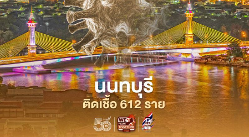 โควิดวันนี้ ' นนทบุรี ' ติดเชื้อใหม่ 612 ราย ไม่รวมแคมป์คนงาน โควิดวันนี้ ' นนทบุรี ' ติดเชื้อใหม่ 612 ราย ไม่รวมแคมป์คนงาน