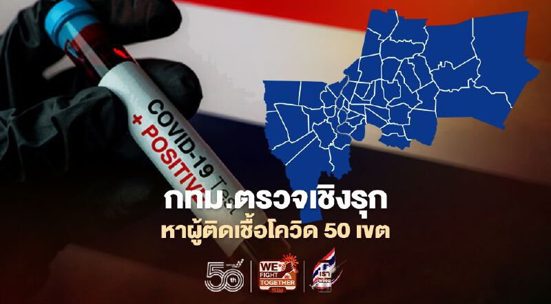 ส่อง 50 เขต กทม.จ่อตรวจเชิงรุกหาผู้ติดเชื้อโควิด เช็กที่นี่ 