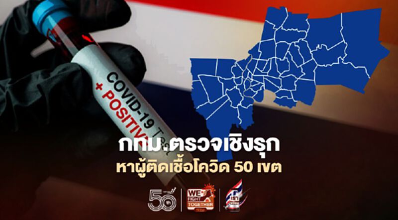 ส่อง 50 เขต กทม.จ่อตรวจเชิงรุกหาผู้ติดเชื้อโควิด เช็กที่นี่ ส่อง 50 เขต กทม.จ่อตรวจเชิงรุกหาผู้ติดเชื้อโควิด เช็กที่นี่