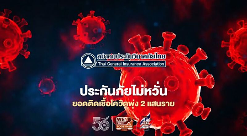 สมาคมประกันวินาศภัย ลั่นประกันภัยไม่หวั่น แม้ยอดติดเชื้อโควิดทะลุ2แสนราย สมาคมประกันวินาศภัย ลั่นประกันภัยไม่หวั่น แม้ยอดติดเชื้อโควิดทะลุ2แสนราย