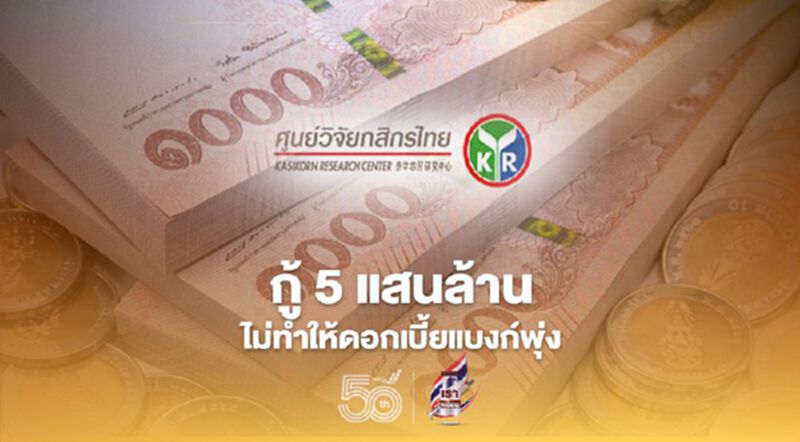 รัฐกู้ 5 แสนล้าน ไม่ทำให้ดอกเบี้ยในตลาดเพิ่มขึ้น รัฐกู้ 5 แสนล้าน ไม่ทำให้ดอกเบี้ยในตลาดเพิ่มขึ้น