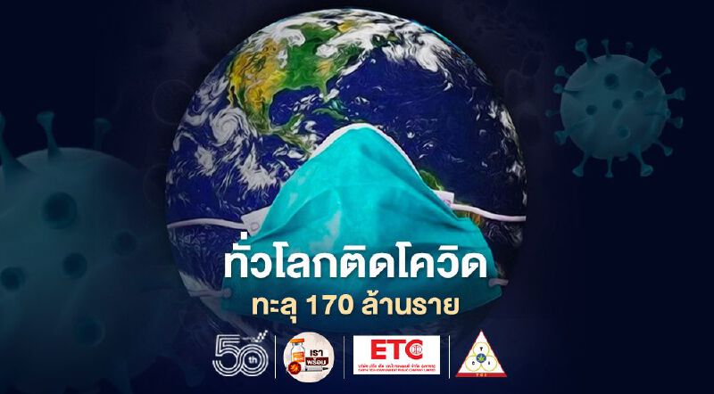 ยอดโควิดทั่วโลก 29 พ.ค.64 ติดเชื้อเพิ่ม 488,415 ราย เสียชีวิตเพิ่ม 11,520 ราย