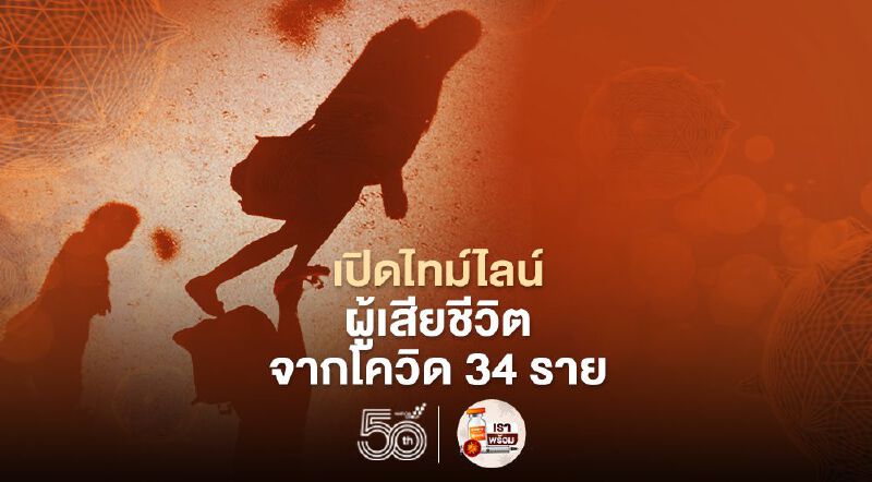 โควิดวันนี้ เปิดไทม์ไลน์ผู้เสียชีวิต 34 ราย กทม.สูงสุด 21 ราย 