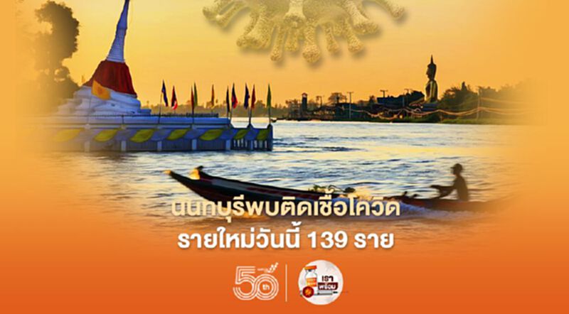 นนทบุรีพบติดเชื้อโควิดรายใหม่วันนี้ 29 พ.ค. จำนวน 139 ราย นนทบุรีพบติดเชื้อโควิดรายใหม่วันนี้ 29 พ.ค. จำนวน 139 ราย