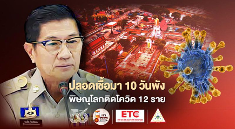 “พิษณุโลก”พบติดโควิดรายใหม่พุ่งพรวด 12 ราย หลังปลอดเชื้อมา 10 วัน “พิษณุโลก”พบติดโควิดรายใหม่พุ่งพรวด 12 ราย หลังปลอดเชื้อมา 10 วัน