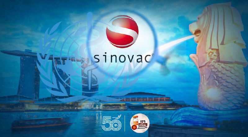 “วัคซีนซิโนแวค” ได้ไฟเขียวในสิงคโปร์ หลัง WHO อนุมัติใช้กรณีฉุกเฉิน