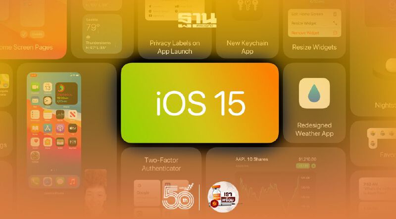  iOS 15 มาแล้ว แอปเปิล เปิดให้ดาวน์โหลดเช็กคุณสมบัติได้ที่นี่
