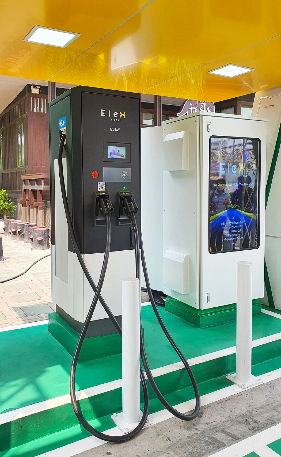 กฟผ. ติดตั้ง ABB Terra 124 สถานีชาร์จไฟฟ้าใน ปั้มพีที เคลมชาร์จเร็วปี๊ด