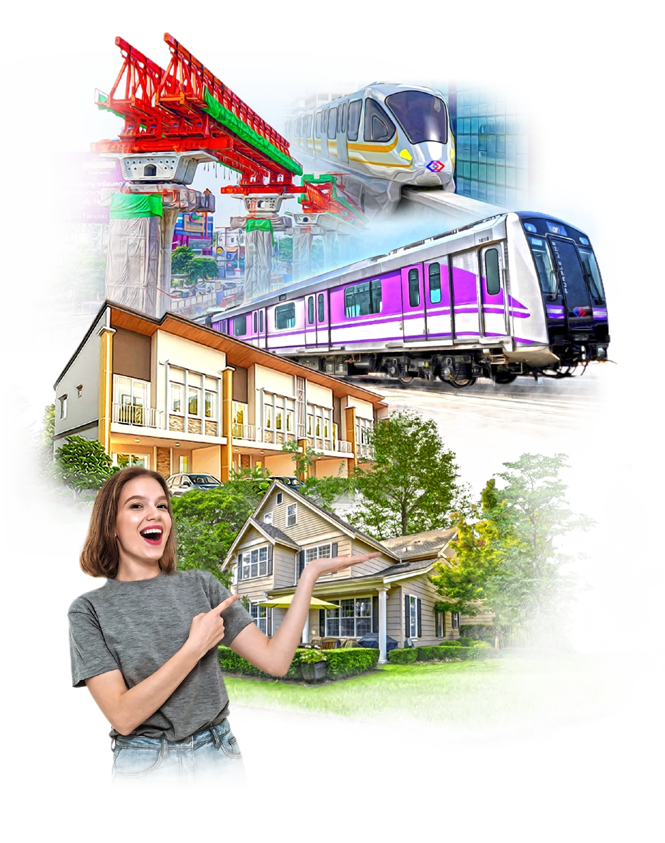 เช็คเลย รถไฟฟ้าใหม่ ทำเลไหน เป็นที่นิยมบ้านแนวราบ