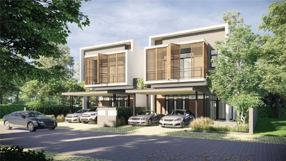 พลิกหน้าดินบ้านบึง 150 ไร่  สู่ " วิลล่า ฟอเรสต์ "  โครงการบ้านสวนสไตล์คนเมือง