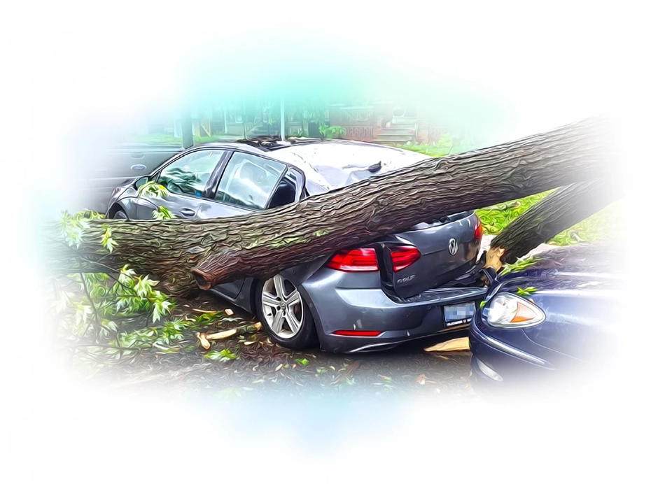 ฝนตกจอดรถใต้ต้นไม้ในที่ห้ามจอด  กิ่งไม้หักทับ...รับผิดอย่างไร?