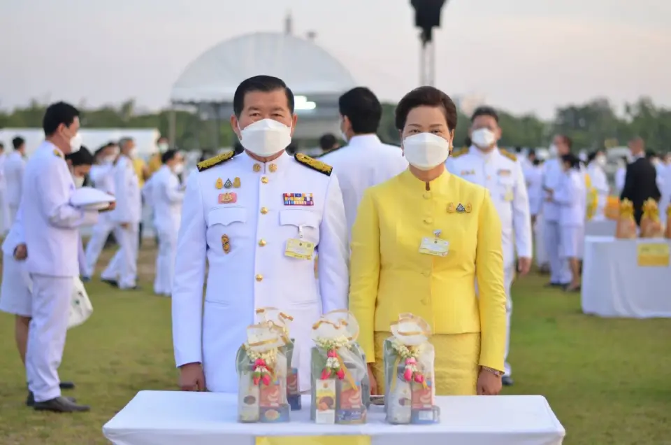 5 ธันวาคม 2564 “นิพนธ์”และภริยา ร่วมพิธีทำบุญถวายเป็นพระราชกุศล