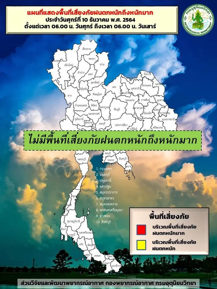 สภาพอากาศวันนี้ ไทยตอนบนอากาศเย็นถึงหนาว หมอกบางในตอนเช้า ภาคใต้ฝนบางแห่ง