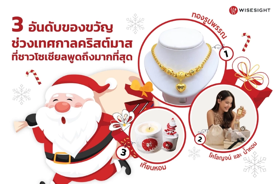 3 อันดับของขวัญยอดฮิตของชาวโซเชียลช่วงคริสต์มาส