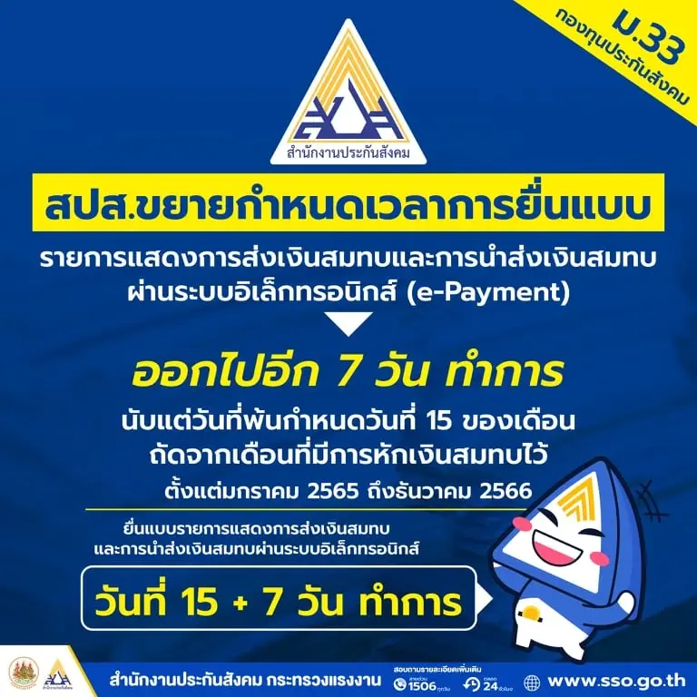 “สุชาติ”แจ้งข่าวดียืดเวลานายจ้างส่งเงินสมทบผ่านระบบออนไลน์ออกไปอีก 7 วัน