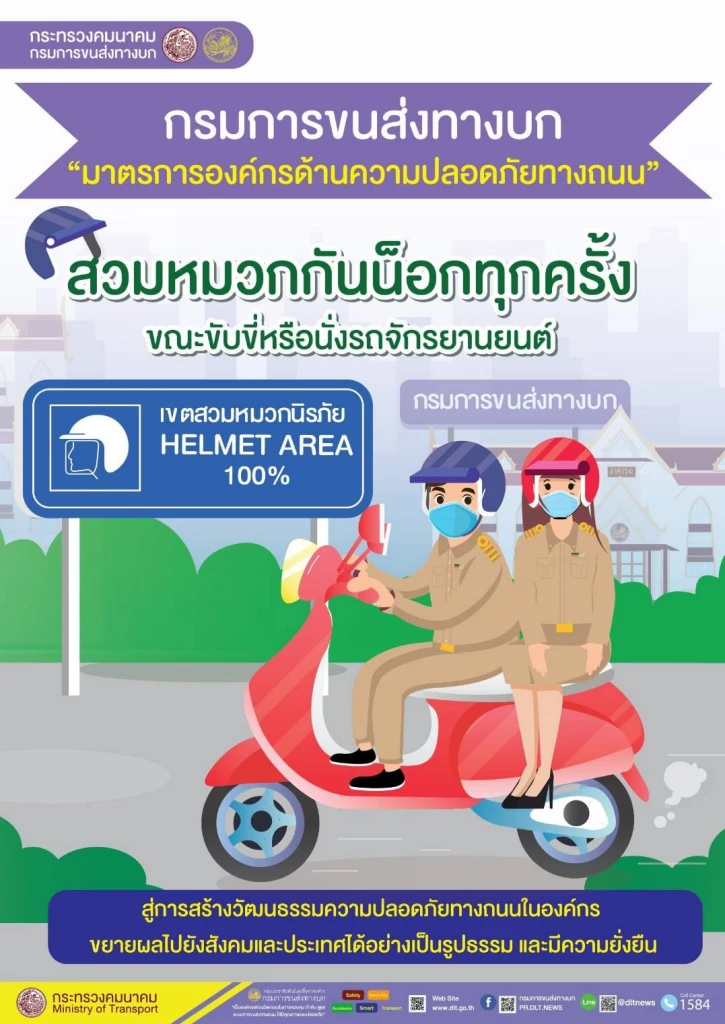 ขนส่งทางบก กำหนด “มาตรการองค์กรด้านความปลอดภัยทางถนน”