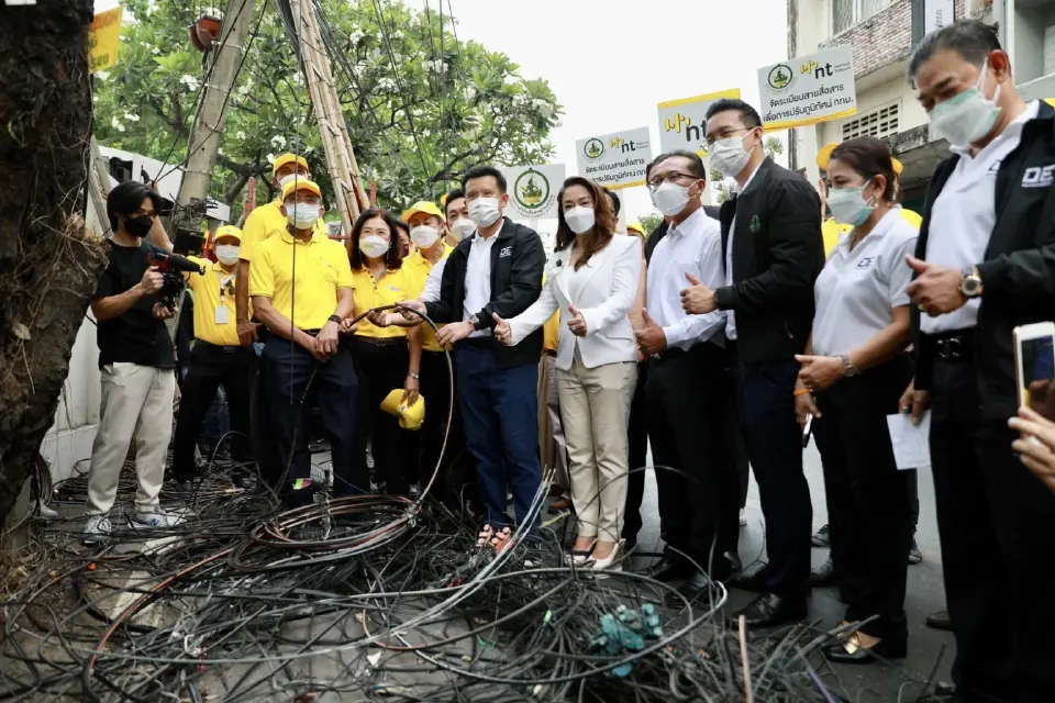 เดินหน้าจัดระเบียบสื่อสาร ผลักดันกรุงเทพเมืองน่าอยู่