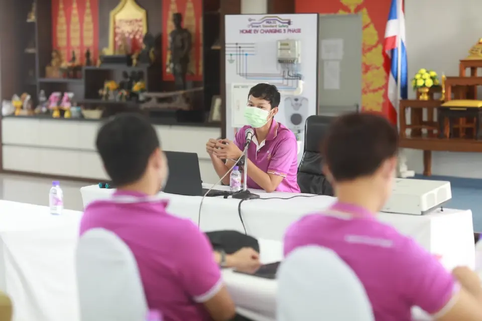 PEA ฝึกอบรมมาตรฐานการติดตั้งและการตรวจสอบมาตรฐานระบบอัดประจุยานยนต์ไฟฟ้าสำหรับบ้านที่อยู่อาศัย (Home EV Charging) ประจำปี 2565