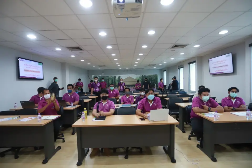 PEA ฝึกอบรมมาตรฐานการติดตั้งและการตรวจสอบมาตรฐานระบบอัดประจุยานยนต์ไฟฟ้าสำหรับบ้านที่อยู่อาศัย (Home EV Charging) ประจำปี 2565