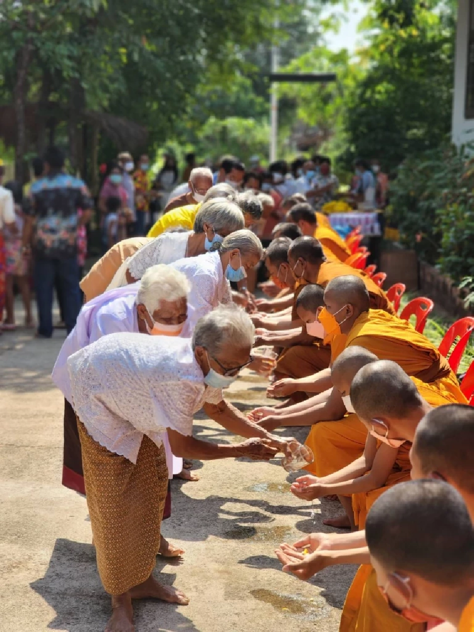 โหมด Potrait ในการสรงน้ำพระ