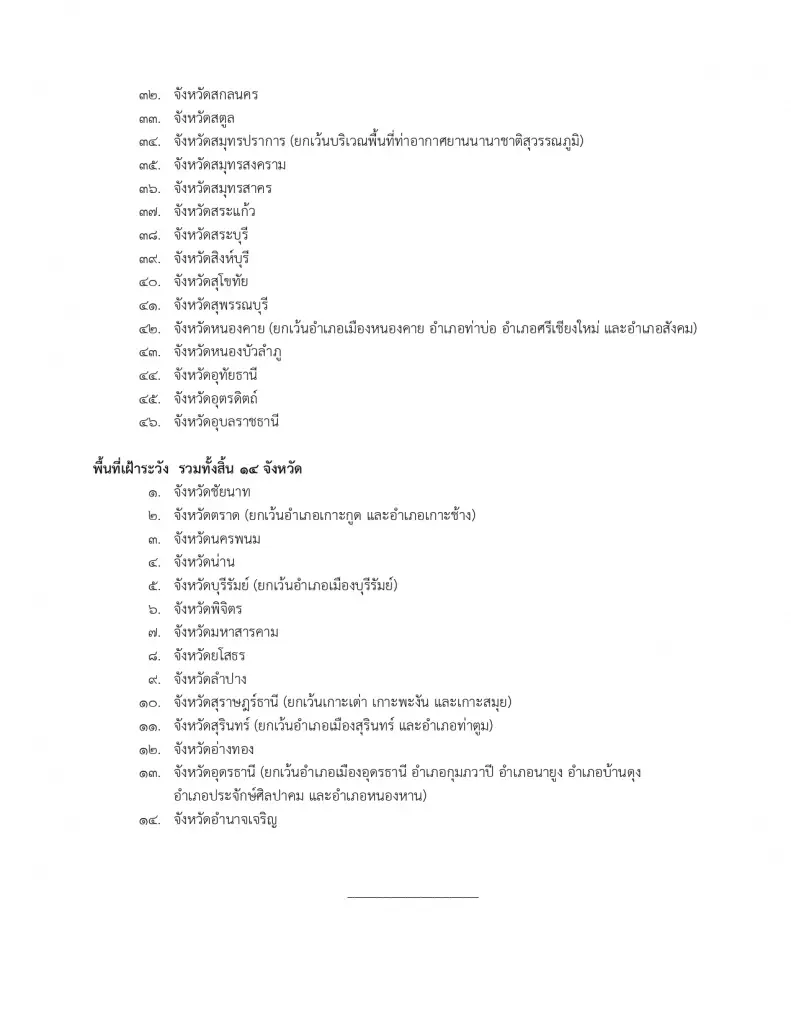 ศบค.ประกาศกําหนดพื้นที่เฝ้าระวังสูง-เฝ้าระวัง-นําร่องด้านการท่องเที่ยว