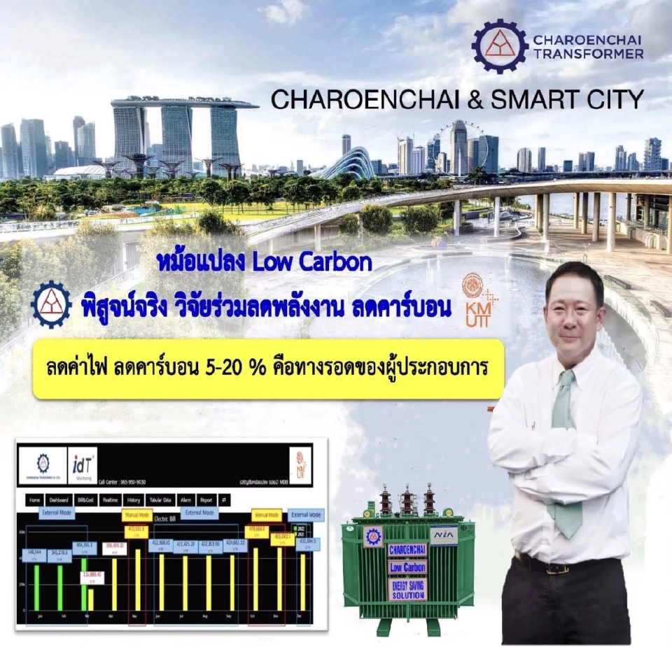 "ซิก้าฯ” นำร่องใช้บริการหม้อแปลงโลว์คาร์บอน “เจริญชัย” ขุดเหมืองบิตคอยน์