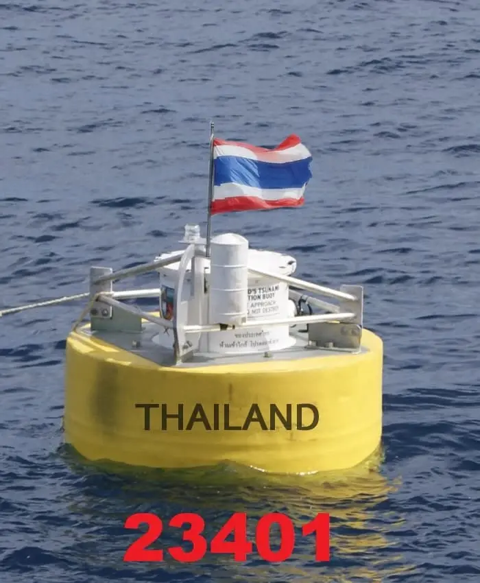 ทุ่นตัวที่ 1 ทุ่นตรวจวัดคลื่นสึนามิในมหาสมุทรอินเดีย สถานี 23401