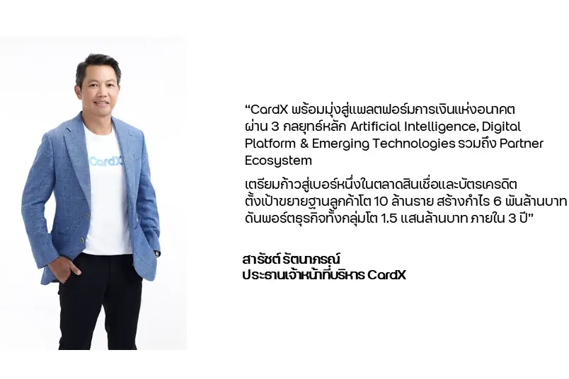 CardX เรือธงหลักของกลุ่มเอสซีบี เอกซ์ พร้อมทะยานสู่แพลตฟอร์มการเงินแห่งอนาคต