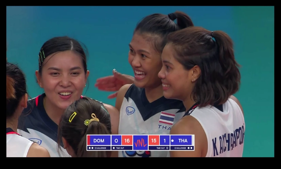 ต้านไม่ไหว วอลเลย์บอลหญิงไทย แพ้ โดมินิกัน ศึกเนชั่นส์ลีก2022