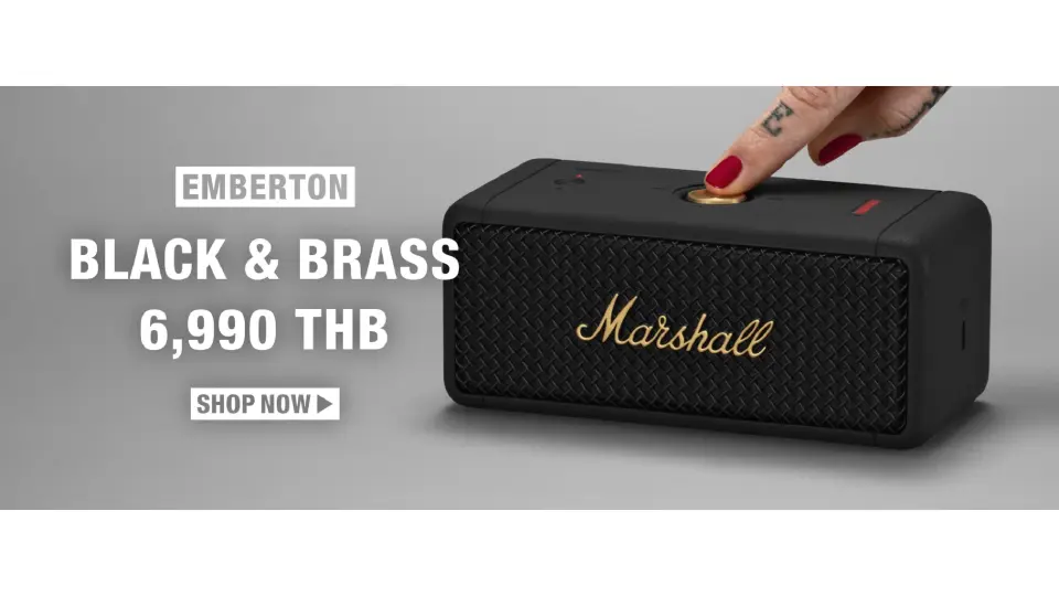Marshall Emberton ลำโพงบลูทูธไร้สายแบบพกพา
