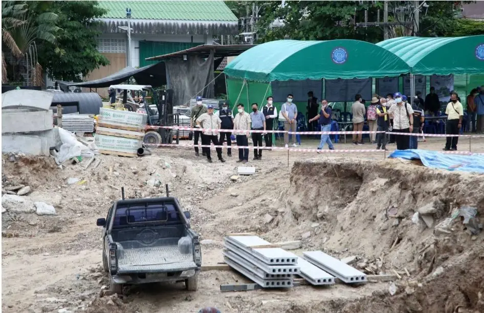 ผู้บริหารอจน.ตรวจเยี่ยมการก่อสร้างระบบบำบัดน้ำเสียเกาะพีพี