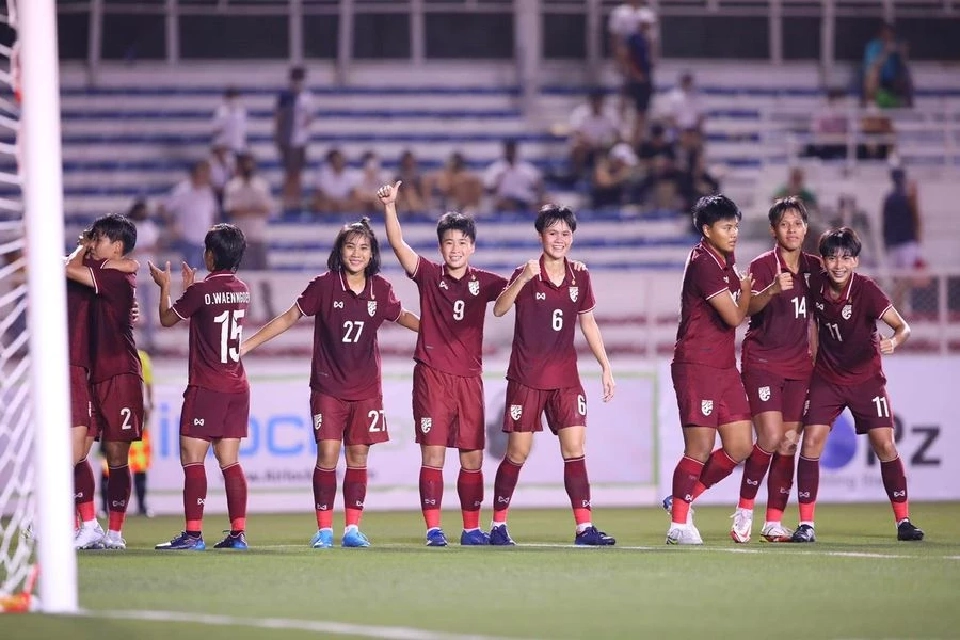 ฟุตบอลหญิงชิงแชมป์อาเซียน 2022 รอบรองชนะเลิศ ทีมชาติไทย พบ ทีมชาติเมียนมา 