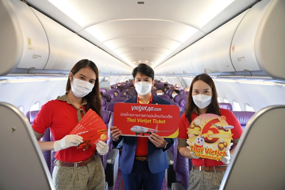 ไทยเวียตเจ็ท จัดตั๋วโปรฯบินในประเทศเริ่มต้น 699 บาท  ฉลองครบรอบ 6 ปี