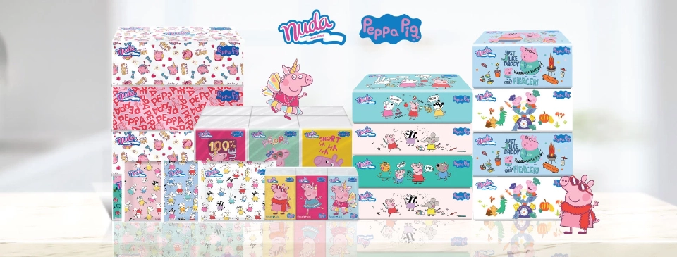 “ครีเดนซ์” ซื้อลิขสิทธิ์ลายการ์ตูน Peppa Pig เปิดตัวทิชชูนุดา ขายทั่วประทศ