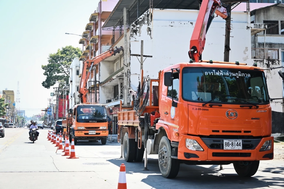 PEA ปรับปรุงภูมิทัศน์ระบบไฟฟ้า นำสายไฟฟ้าลงใต้ดินบริเวณถนนพัทยากลาง