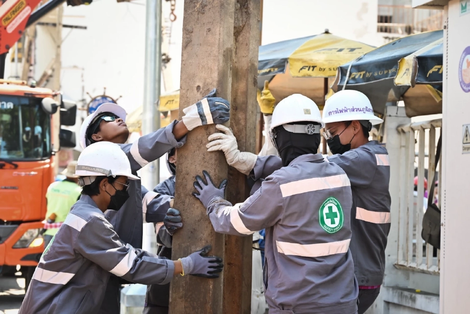 PEA ปรับปรุงภูมิทัศน์ระบบไฟฟ้า นำสายไฟฟ้าลงใต้ดินบริเวณถนนพัทยากลาง