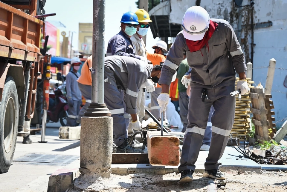 PEA ปรับปรุงภูมิทัศน์ระบบไฟฟ้า นำสายไฟฟ้าลงใต้ดินบริเวณถนนพัทยากลาง