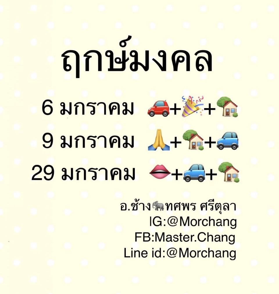 ฤกษ์มงคลเดือนมกราคม 2566
