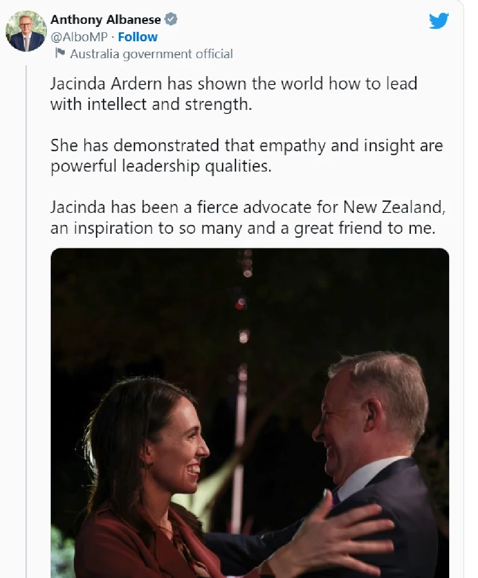 จาซินดา อาร์เดิร์น นายกฯ นิวซีแลนด์ เตรียมลงจากตำแหน่งเดือนหน้า