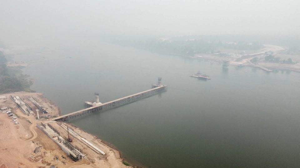 การก่อสร้างสะพานข้ามโขง5ก้าวหน้ามากกว่าแผน