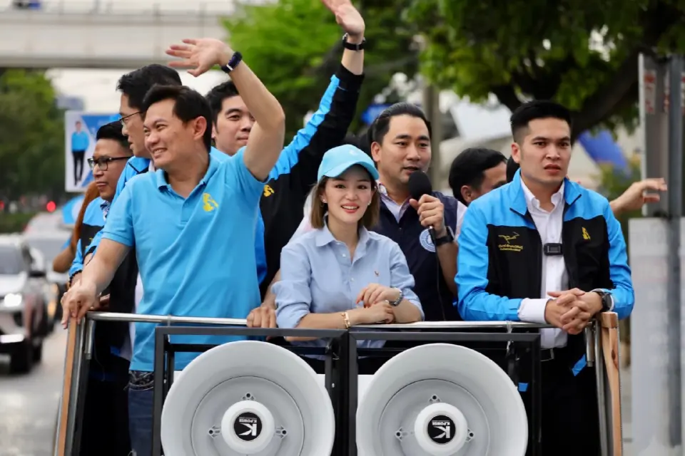 "องอาจ-ดร.เอ้-มาดามเดียร์" ลุยหาเสียงหนุน "กัปตันพันธ์พิสุทธิ์"