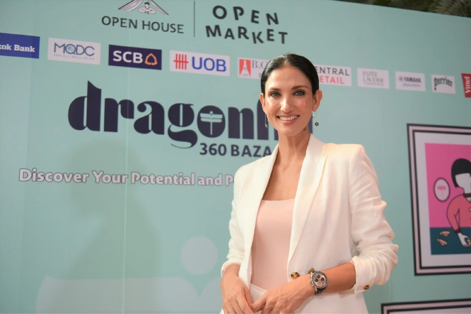 ซินดี้ สิรินยา บิชอพ หนึ่งในผู้ร่วมก่อตั้งและแบรนด์แอมบาสเดอร์ดราก้อนฟลาย 360