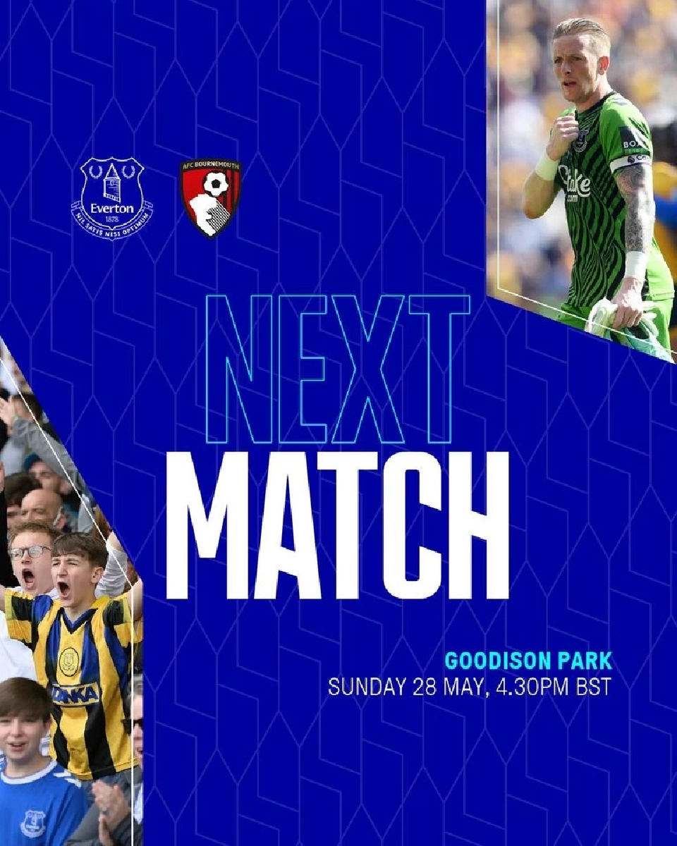 ถ่ายทอดสดพรีเมียร์ลีก เอฟเวอร์ตัน พบ บอร์นมัธ