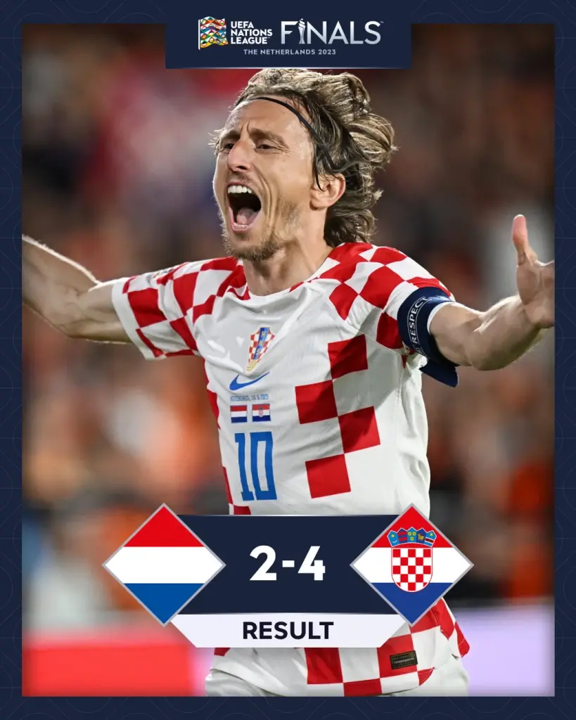 โครเอเชีย ชนะ เนเธอร์แลนด์ ทะลุรอบชิงศึก ยูฟ่า เนชั่นส์ ลีก