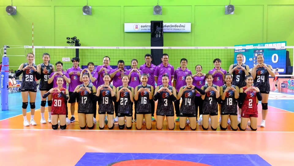 ทัพนักกีฬาวอลเลย์บอลหญิงทีมชาติไทย ในศึก ซี.วีลีก SEA V.League 2023 สัปดาห์ที่ 2